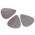 6x Stainless Steel Guitar Picks - Silver. 