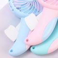 Cartoon Hand-Pressed Hand-Cranked Small Fan Mini Student Portable Hand-Held Fan Manual Children's Fan Toys Summer Cooling Fan. 