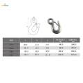 1/4" Clevis Slip Hook with Safety Latch Transport Towing Chain Hooks. 