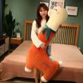 Alpaca throw pillow long pillow doll oversized girl holding sleeping leg rag doll on bed plush toy.