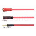 3.5mm 1 Male to 2 Female Ports Headphone Micophone Stereo Audio Cable Adapter. 
