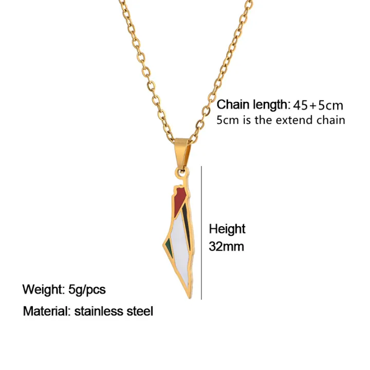 Wholesaler%20Palestine%20map%20flag%20pendant%20chain%20necklaces%20mens%20Palestine%20necklace%20-%20Image%207