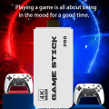 M15 4K Pro Game Stick 64G 30000+ Video Game Console 2.4G Double Wireless Controller 4K Retro Game TV Stick Retro Classic Games. 