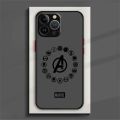Marvel Avengers Logo Phone Case For iPhone 15 14 13 12 11 Pro Max mini XS Max XR X 8 Plus SE Frosted Translucent Cover. 