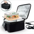 Portable Food Warmers Electric Heater Lunch Box Mini Oven 12V Car Power Black. 