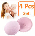 4pcs Fashion Baby Feeding BreasttPad Washable Nursing Pad Soft Absorbent Reusable Nursing Anti-overflow Maternity Nursing Pad. 