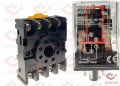 MK2P-I 10A 220V AC Electromagnetic Relay With 8 Pin Base Coil Voltage AC 220V Relay Switches 2 Pole Use For Household & Industrial. 