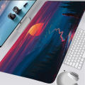 Cross-border sunset landscape print mouse pad oversized corporate advertising mouse pad office writing book. 