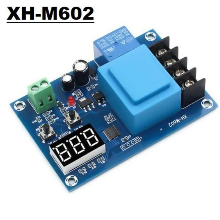 XH-M602 / HW-631 Digital Control Battery Charging Control Module AC 220V Lithium Storage Battery Charger Control Switch Protection Board for 3.7V to 120V DC