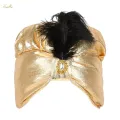 Indian Sultan Turban Hats Pleated Indian Cap Arab Headwear Sultan Hat for Fancy Dress. 