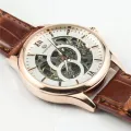 Forsining Rose Gold Design Men Top Brand Luxury Erkek Saat Skeleton Mechanical Watch Clock Relogio Montre Homme Free Ship. 