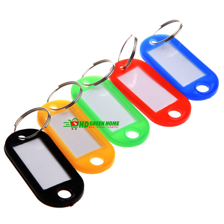 5/10%20pcs%20x%20Plastic%20Key%20Tag%20with%20Split%20Ring%20Label%20Window%20ID%20Label%20Keyring%20Key%20Tags%20Key%20Holder%20-%20Image%202