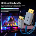 16K Displayport Cable DP2.1 8K Video Audio Cable 4K144Hz for Xiaomi TV Box PC Laptop Monitor Game DP Cable Display Port. 