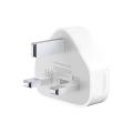 3 Pin USB Wall Charger for iPhone 7/ 8/ X/ 6 - White. 