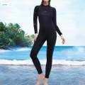 Diving Wetsuit Water Resistant Swimming Costume Thermal Full suits Swimsuits for S Female Black.