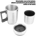 【Thriving】 12V 300ML Coffee Bottle Boiling Heater Electric Heating Cup.