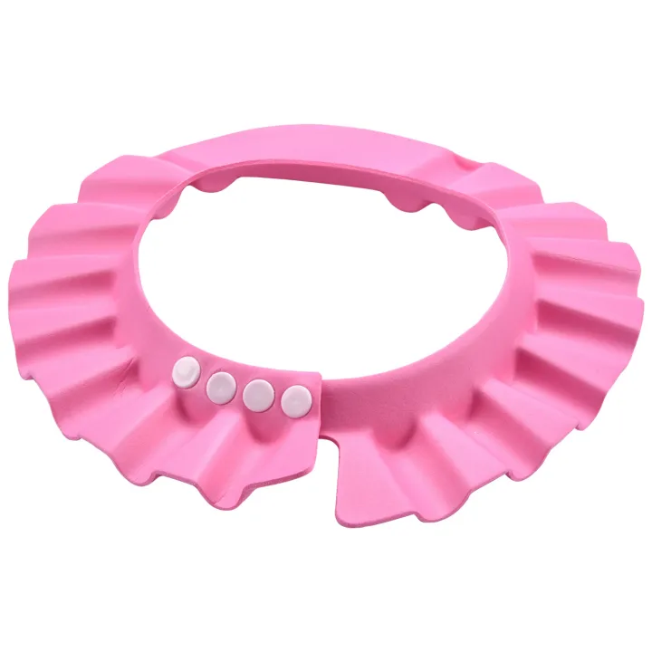 1%20PCS%20Adjustable%20Soft%20Baby%20Kids%20child%20Children%20Shampoo%20Bath%20Shower%20wash%20hair%20Waterproof%20Eye%20Shield%20Cap%20Hat%20Shield%20sun%20cap%20Tub%20Bathtub%20Visor%20for%20Toddler%20(pink)%20-%20Image%203