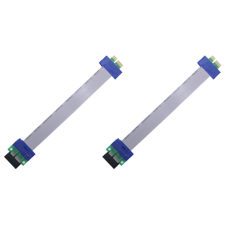 2X PCI Express Riser Card Extension Cable PCIE 1X To 1X Slot Riser Card ...