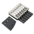 6 String Headless Guitar Bridge Retro Style Guitar Replacement Bridge Kit SPS. 