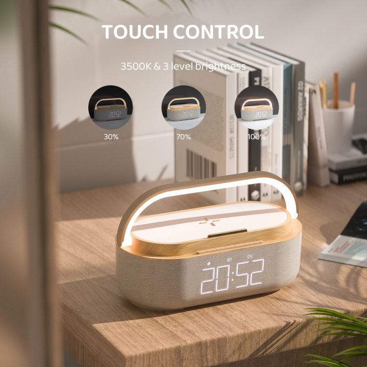 COSLUR%20S29%20Bluetooth%20Speaker%202500Mah%20Battery%20Supports%2015W%20Wireless%20Charging%20Digital%20Clock%20Display%20Night%20Light%20Alarm%20Clock%20-%20Image%202