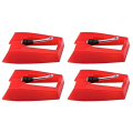 4 Pack Ruby Record Player Needle Turntable Stylus Parts Gramophone Vinyl Record Player Stylus. 