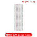 3.3V/5V MB102 Breadboard power module+MB-102 830 points Prototype Bread board for arduino kit +65 jumper wires wholesale. 