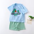 2023 New Children's Short-sleeved Suit Set Pure Cotton Girls Summer Clothes Boy's T-shirt Baby Clothes children clothing. 