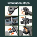 Dual-Head Car Electric Fan for Rear Seat Clip-Mount USB Powered Cooling Fan. 