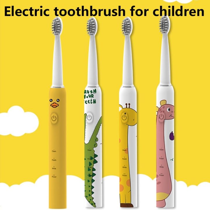 Xiaomi Child Electric Sonic Toothbrush 19000 Times Rechargeable IPX7 Waterproof Electronic Tooth 4 Brushes Replacement Heads