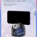 Automatic Face Tracking Gimbal Mobile Phone Holder APP-Free AI Face Recognition 360° Rotating Mobile Phone Holder. 