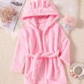 Children's dressing gown, flannel, small children's treasure, baby, boys, thickened girls' coral velvet pajamas, autumn and winter, four seasons bathrobe.