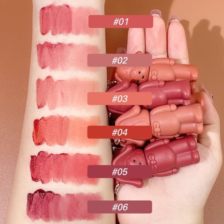 Kobeleen%20Keychain%20Design%20Cute%20Matte%20Lip%20Mud%20Lipstick%20Velvet%20Lip%20Glaze%20Red%20Lip%20Gloss%20Women%20Long%20Lasting%20Lip%20Tint%20Mud%20Cosmetics%20-%20Image%205