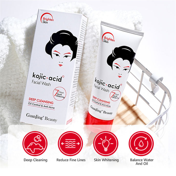 Kojic%20Acid%20Facial%20Cleanses%C2%A0Deep%20Cleansing%20Skin%20Care%C2%A0Korean%20Wash%20Face%20With%20Foam%C2%A0Moisturizing%20Fix%20Dark%20Spots%20Brighten%20Skin%20100g%20-%20Image%204