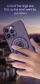 For iPhone 13 - Magnetic Mattel Ring Holder Magsafe Wireless Charging Hard PC Shockproof Shell Back Cover -Back Cover. 