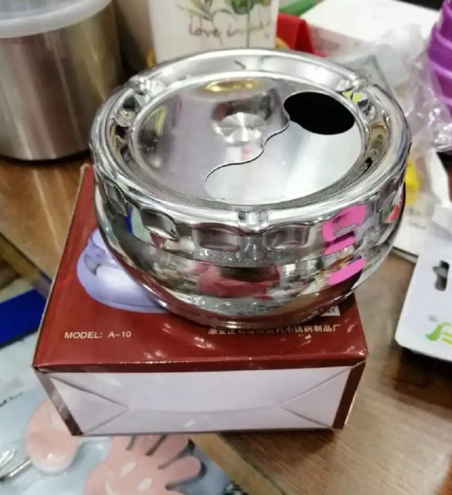 Stainless%20Steel%20Silver%20Ashtray%20for%20Indoor%20and%20Outdoor%20Use%20-%20Image%203