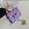 Mini Jelly Handbag with Pearl Handle - PU Leather Crossbody Bag for Women and Girls.