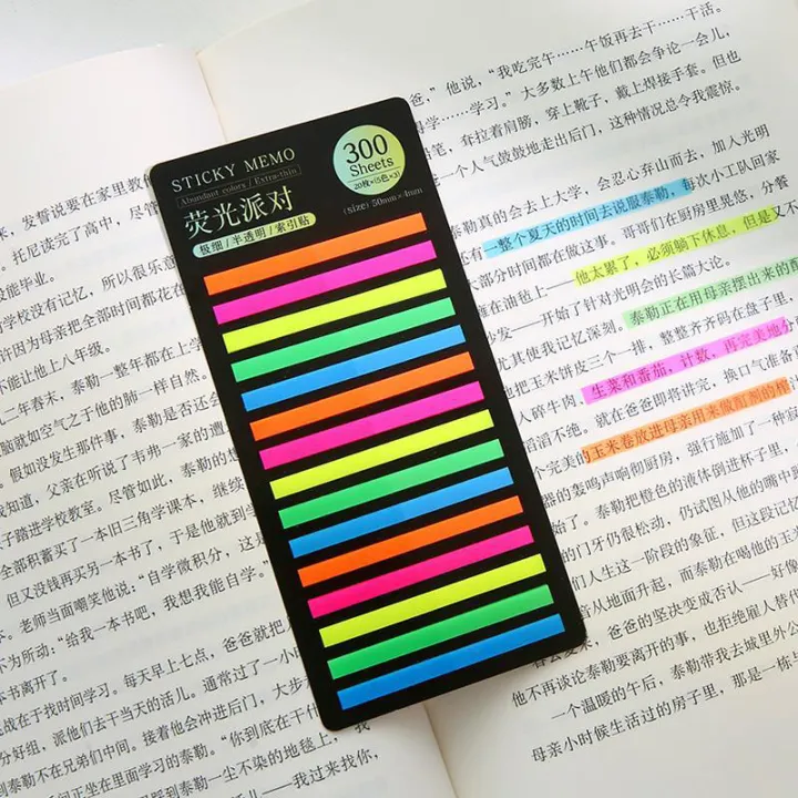 300%20Sheets%20Rainbow%20Color%20Index%20Memo%20Pad%20Extra%20Thin%20Sticky%20Fluorescent%20Transparent%20Note%20Index%20Stickers%20Adhesive%20Label%20School%20Supplies%20Kawaii%20Stationery%20-%20Image%203