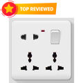 Multi Function Universal Wall Switch Socket - 8 Pin Universal Socket- Only Socket.
