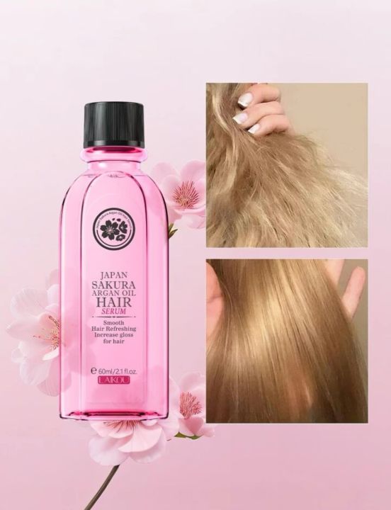 LAIKOU%20Japan%20Sakura%20Argan%20Oil%20Hair%20Serum%2060ml-%20Smooth%20The%20Frizzing%20Hair%20Moisturize%20Hair%20-%20Image%203