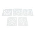 Sewing Template Quilting Template Semi Transparent Wide Application 23PCS Set Abrasion Resistant for Home Decoration. 