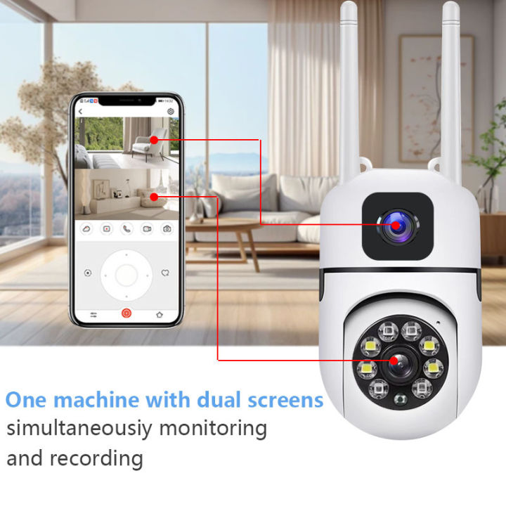 Dual%20Lens%20MINI%20Dome%20IP%20Camera%20V380%20Pro%20Dual%20Lens%20Mini%20Wireless%20PTZ%20Live%20Monitoring%20CCTV%20Camera%20Color%20Night%20Mode%20Motion%20Detection%20Two-Way%20Audio%20Security%20Camera%20for%20Home,%20Office%20-%20Image%206