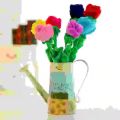 1pcs Cartoon Rose Flower Stuffed Soft Plush Toy Creative Curtain Buckle Home Decoration Christmas Valentine's Day Gift For Girl. 