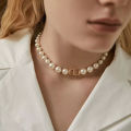 Fashion Bohemian Letter CD Pearl Choker Necklace Punk Necklaces for women jewelry Body Jewelry Cuilei. 
