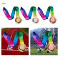 Award Medal 1ST 2ND 3rd Prizes Award Gift Winner Medal with Neck Ribbon for Basketball Parties. 