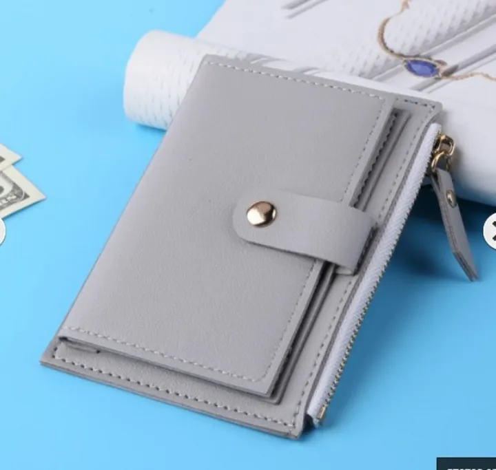 Women%20PU%20leather%20short%20pocket%20buckle%20zipper%20wallet%20Korean%20mini%20plain%20color%20flap%20trend%20purse%20multi-card%20high%20capacity%20card%20holder%20-%20Image%209