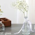 Fresh and simple small mouth vase, glass vase, fresh flowers, dried flowers, water vase, living room, home office, decorative ornaments. 