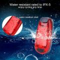 8 Pcs Safety Light Waterproof Red Flashing Bicycle Rear Light, Suitable for Running, Walking, Cycling, Helmet, Etc.