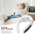 Electric Neck Massager EMS Pulse Rechargeable USB Cervical Traction Therapy Massage Stimulator Pain Relief Heating Massager. 