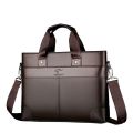 LINGZHIDAISHU Brand Business Men's Briefcase High-Quality Handbag Leather Men's Laptop Bag Messenger Bag Men Brown. 