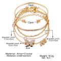 5pcs Butterfly Bracelet Set For Women - Bracelet. 